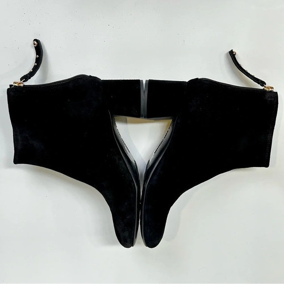 AGL‎ Black suede OLGA block heeled booties size 37/6.5-7US. - Picture 7 of 9